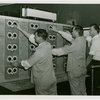 Lagoon of Nations - Men at control board