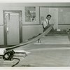Lagoon of Nations - Man with cue tape