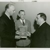 LaGuardia, Fiorello, H. - Receiving silver tray