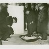 LaGuardia, Fiorello, H. - Laying cornerstone