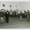 LaGuardia, Fiorello, H. - Reviewing twilight parade of U.S. Army troops