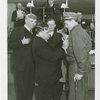 LaGuardia, Fiorello, H. - Decoration Ceremonies - Pinning medal on Sanitation Department employee