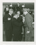 LaGuardia, Fiorello, H. - Decoration Ceremonies - Pinning medal on Sanitation Department employee