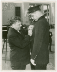 LaGuardia, Fiorello, H. - Decoration Ceremonies - Pinning medal on officer