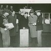 League of Nations - Grover Whalen and Arthur Sweetser laying cornerstone