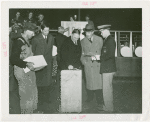 League of Nations - Grover Whalen and Arthur Sweetser laying cornerstone