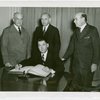 League of Nations - Bery Gerig (Acting Commissioner General) signs guest register