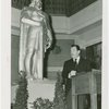 Lithuania Participation - Grover Whalen and statue