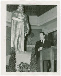 Lithuania Participation - Grover Whalen and statue