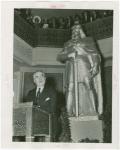 Lithuania Participation - Man and statue