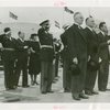 Lithuania Participation - Povilas Zadeikis, Jonas Budrys (Consul General) and Julius Holmes stand at attention