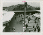 Long Island Rail Road Station - Crowd outside station