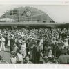 Long Island Rail Road Station - Crowd outside station
