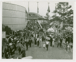 Long Island Rail Road Station - Crowd outside station