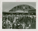 Long Island Rail Road Station - Crowd outside station