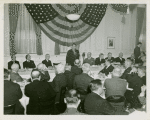 Luncheons and Dinners - Grover Whalen making radio speech