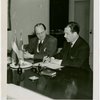 Luxembourg Participation - William H. Hamilton (Commissioner General) and Grover Whalen sign contract