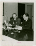 Luxembourg Participation - William H. Hamilton (Commissioner General) and Grover Whalen sign contract