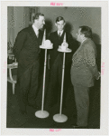 Luxembourg Participation - Prince Felix, Crown Prince Jean and Fiorello LaGuardia at microphones