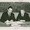 Bernarr Macfadden and Grover Whalen sign contract