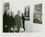 Madge Magnus (Miss Jamaica) and group at Jamaica exhibit