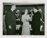 Grover Whalen buys first NYWF commemorative medallion from Manufacturer's Trust Co.