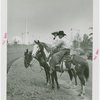 Ruth Mix and man on horses