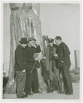 Maine Participation - Perry Greene (world champion wood chopper) and group