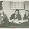 Man Building - Grover Whalen and William C. Segal and John Starbuck at contract signing