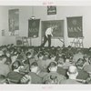Man Building - Bill Kern (Carnegie Tech) demonstrates plays on chalkboard