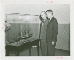 Marine - Admiral Land and Robert C. Lee look at ship exhibit