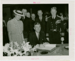 Massachusetts Day - Leverett Saltonstall signing guestbook