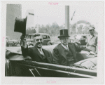 Massachusetts Day - Leverett Saltonstall in car with Dennis Nolan