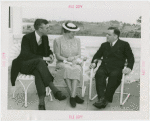 Massachusetts Day - Leverett Saltonstall and wife with Fiorello LaGuardia
