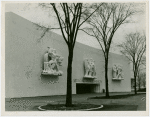 Medicine and Public Health - Building - Wall with relief sculptures