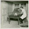 Medicine and Public Health - Diorama of man packaging radium (Francis Rigney)