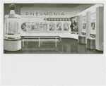 Medicine and Public Health - Sketch of exhibit on pneumonia