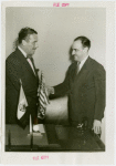 Mexico Participation - Grover Whalen and Rafael de la Colina shaking hands
