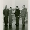 Mexico Participation - Grover Whalen shaking Francisco Sarabia's hand