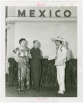 Mexico Participation - Woman and man with man who walked from Mexico City to Fair