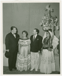 Mexico Participation - Grover Whalen and Rafael de la Colina with two women in traditional dress