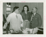 Michigan Participation - Willo Sheridan (Miss Michigan Aviation) - With Fiorello LaGuardia and Richard Reading