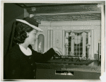 Miniature Rooms, Mrs. Thorne's - Woman looking into miniature room
