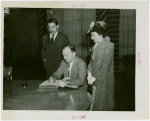 Minnesota Participation - H.E. Stassen signing guestbook