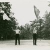 National Music Camp - Students demonstrating flag swinging