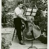 National Music Camp - Student playing upright bass