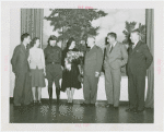 New England Participation - Harvey Gibson with Hannes Schneider, daughter Herta Schneider and others