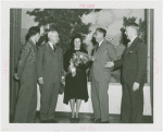 New England Participation - Harvey Gibson with Hannes Schneider, daughter Herta Schneider and others