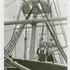 New England Participation - Two women holding snowballs on S.S. Yankee