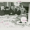 New Jersey Participation - Grover Whalen showing model of the Fair to officials
